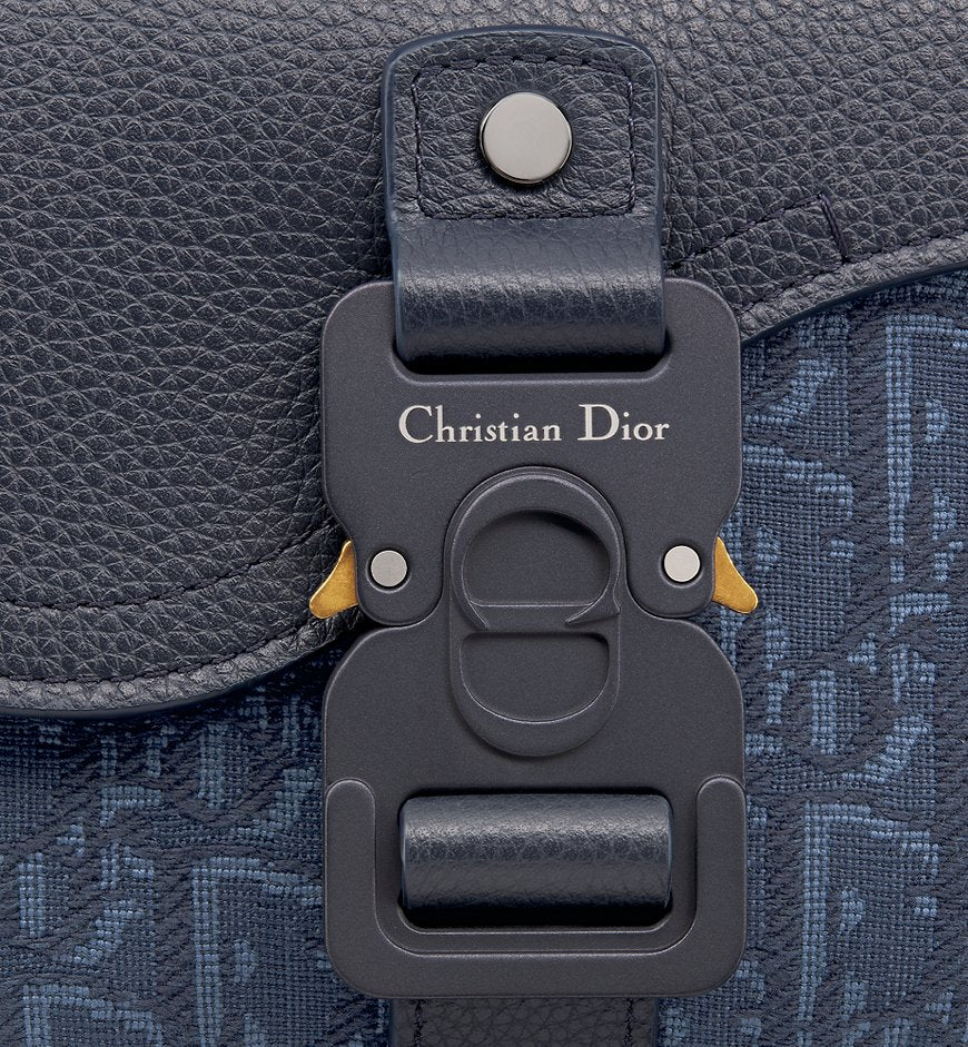 Mini sac Messenger Ă rabat Saddle Bleu Marine