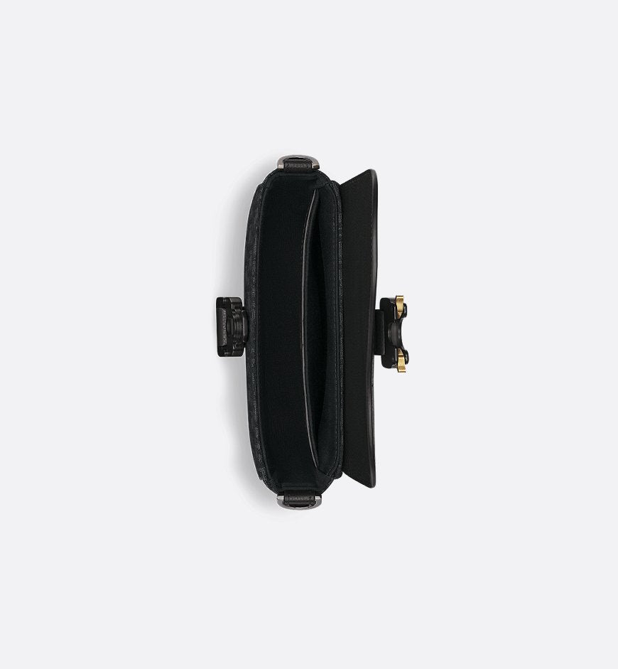 Mini sac Messenger Ă rabat Saddle Noir