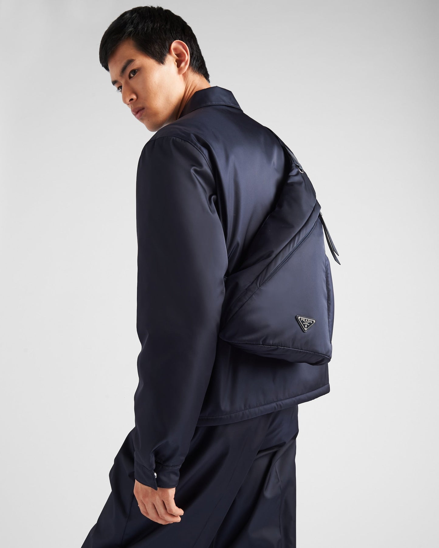 Sac Ă dos en Re-Nylon et cuir