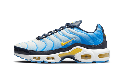 NikeĀ® Air Max Plus University Blue Topaz Gold
