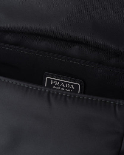 Sac porté épaule en Re-Nylon et cuir Saffiano